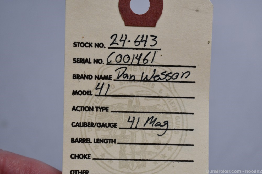 Dan Wesson 41 Rem Mag Double Action Revolver 8" VR Blued-img-1