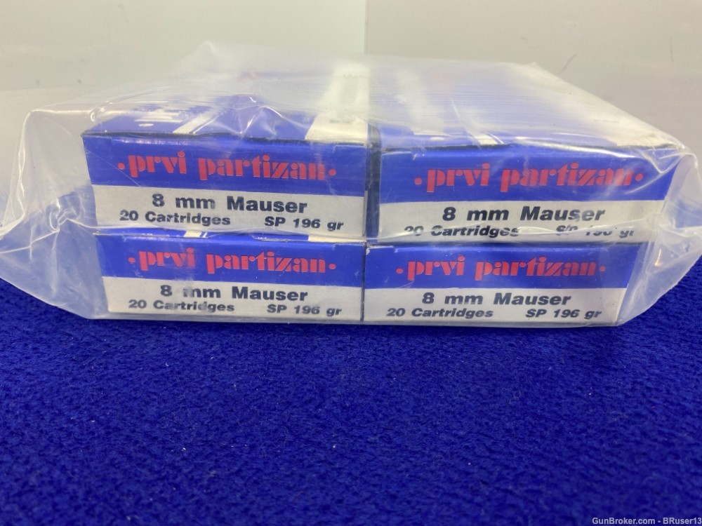 Prvi Partiz 8mm Mauser 80 Rounds * PACKS A POWERFUL PUNCH *-img-4