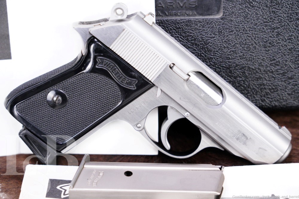 Walther Interarms Model PPK .380 ACP 3.25" Stainless Semi-Auto Pistol, 1989-img-0
