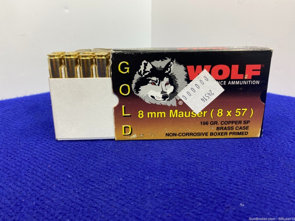 Wolf Gold 8x57 8mm Mauser 100 Rounds *MILITARY CLASSIC * -img-2