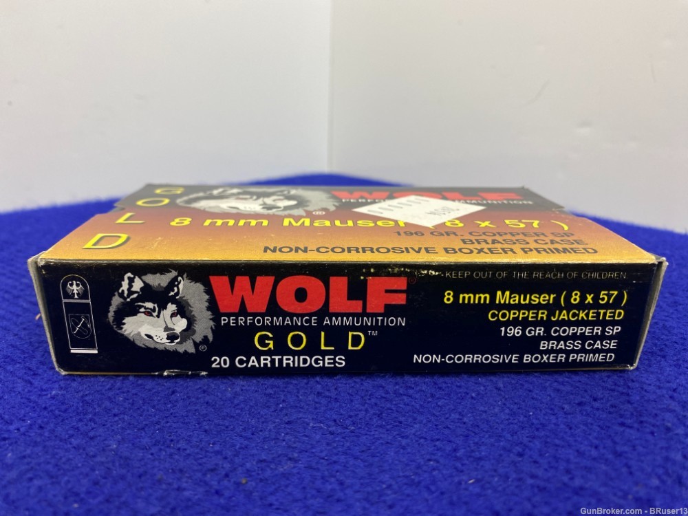 Wolf Gold 8x57 8mm Mauser 100 Rounds *MILITARY CLASSIC * -img-11