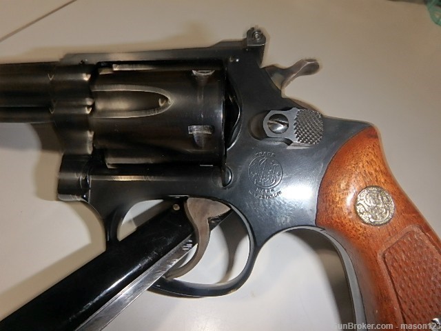22 CAL SMITH AND WESSON MODEL 34-1 IN A 4 INCH BLUED GUN LIKE NEW-img-2