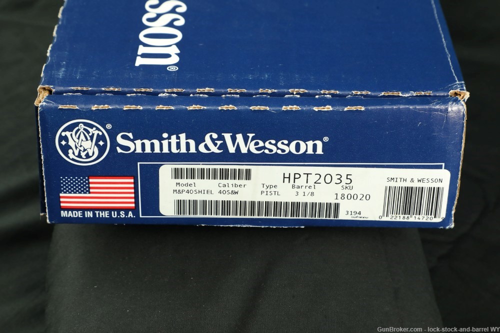 Smith & Wesson M&P40 Shield .40 S&W 3” Semi-Auto Pistol Manual Safety-img-36