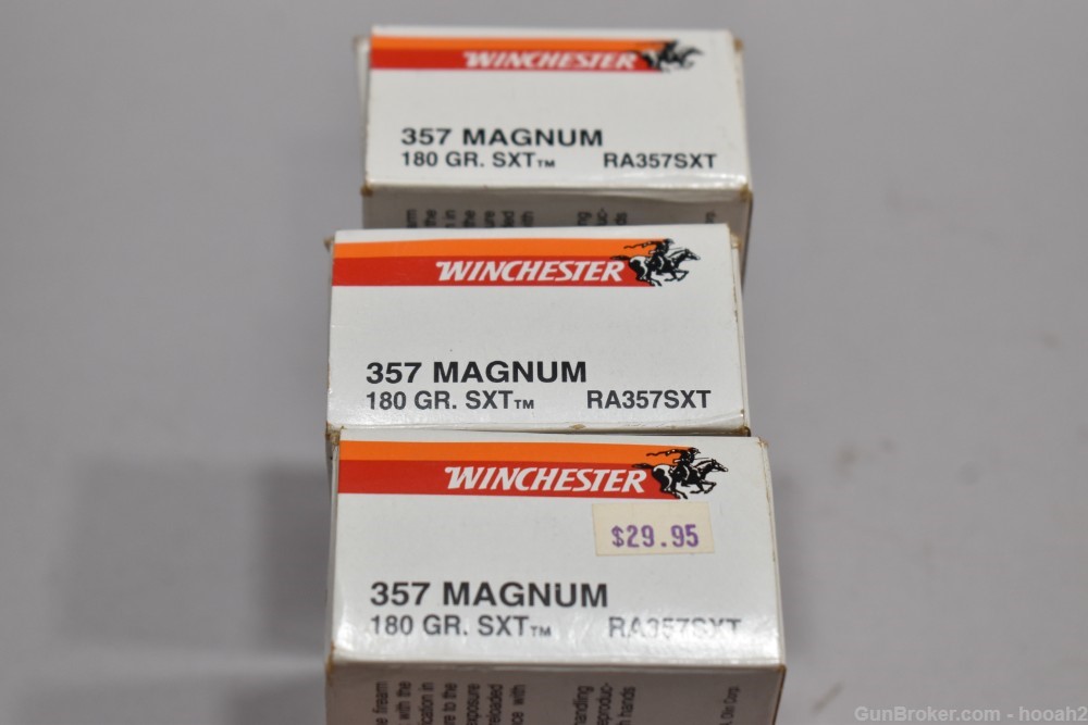 3 Boxes 150 Rds Winchester Ranger SXT Controlled Expansion 357 Magnum Mag -img-3