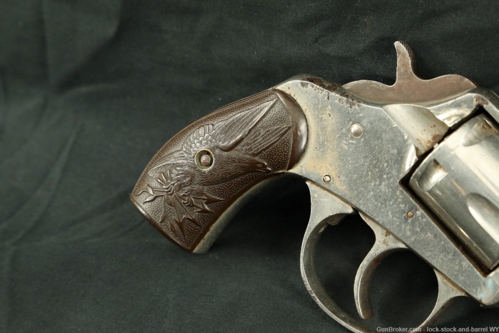 Iver Johnson American Bulldog .32 S&W Double Action Revolver, Antique-img-2