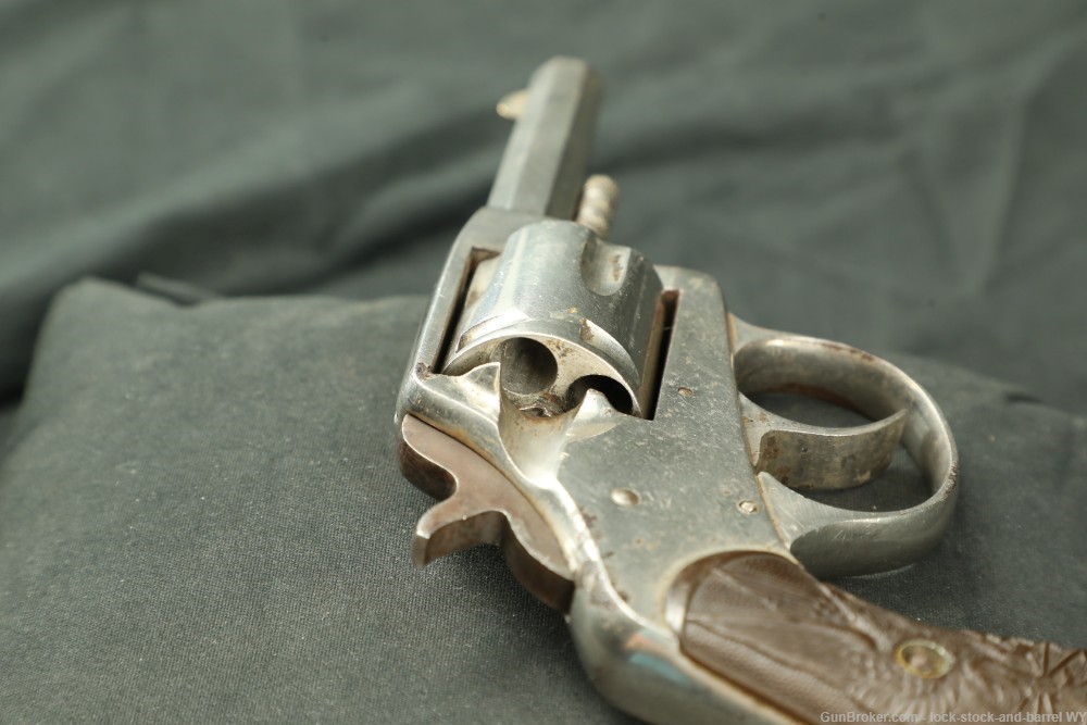Iver Johnson American Bulldog .32 S&W Double Action Revolver, Antique-img-13