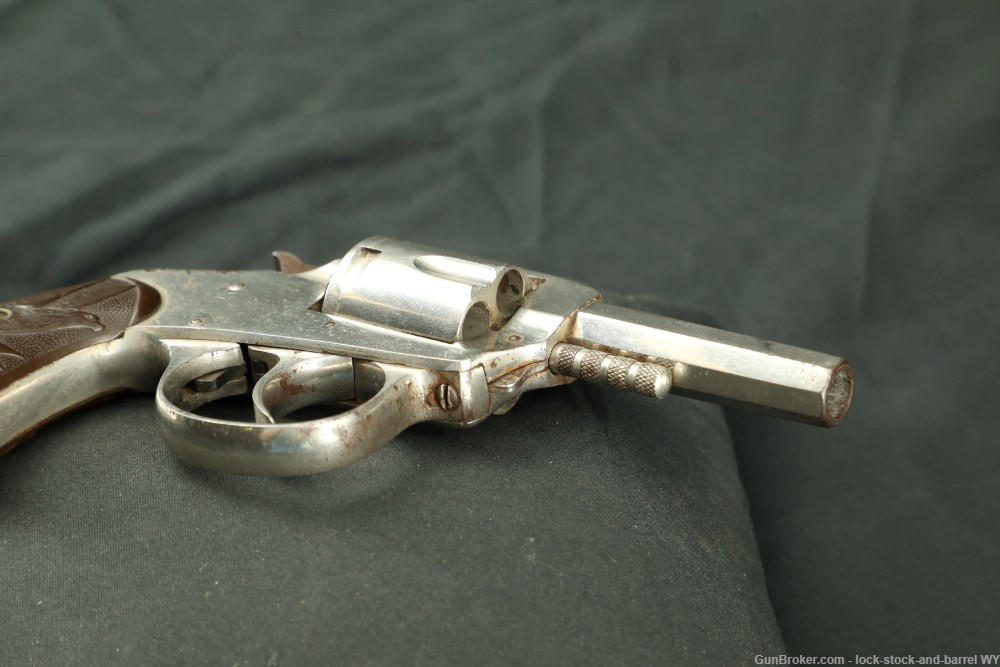 Iver Johnson American Bulldog .32 S&W Double Action Revolver, Antique-img-9