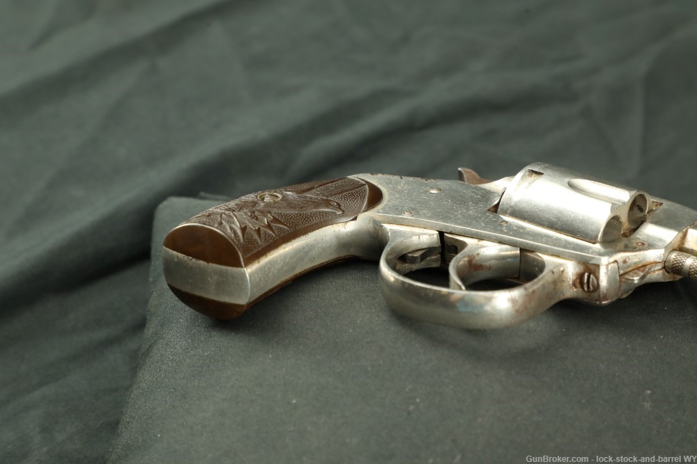 Iver Johnson American Bulldog .32 S&W Double Action Revolver, Antique-img-8