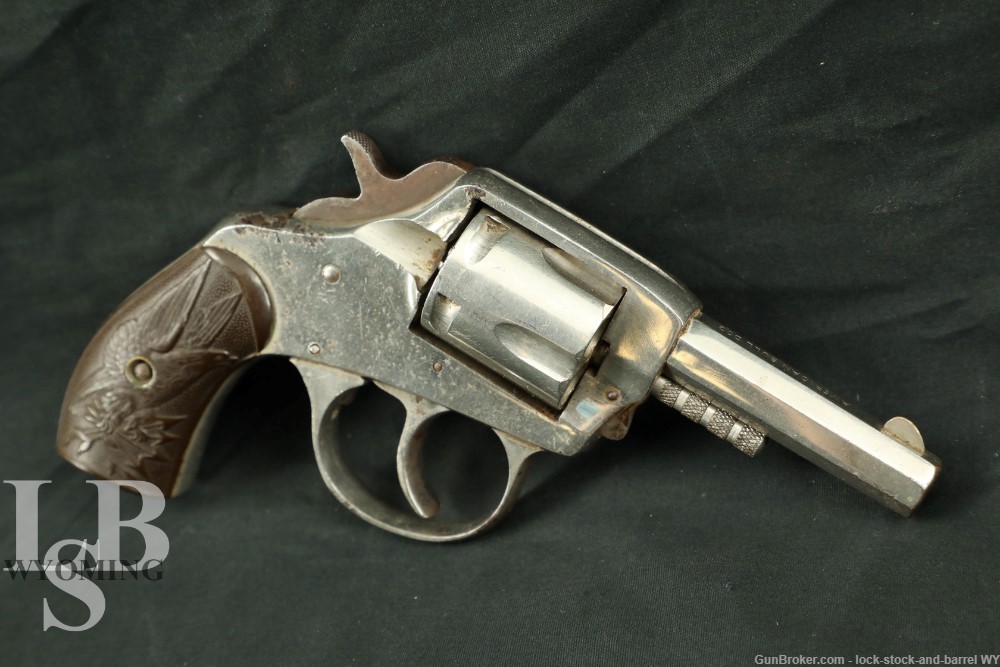 Iver Johnson American Bulldog .32 S&W Double Action Revolver, Antique-img-0