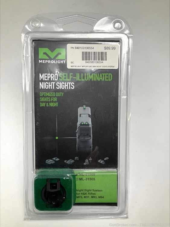 MEPROLIGHT LTD Tru-Dot Tritium Night Sight for H&K 91, 93, 94, & MP5-img-0
