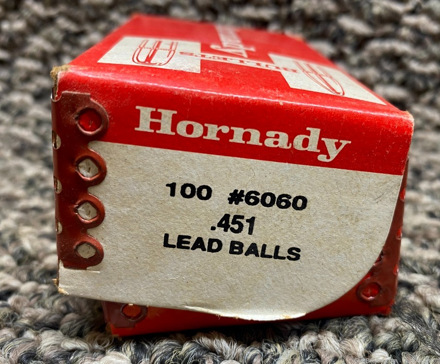 Hornady 44 Caliber Lead Balls .451 139GR #6060 100 Rounds -img-1
