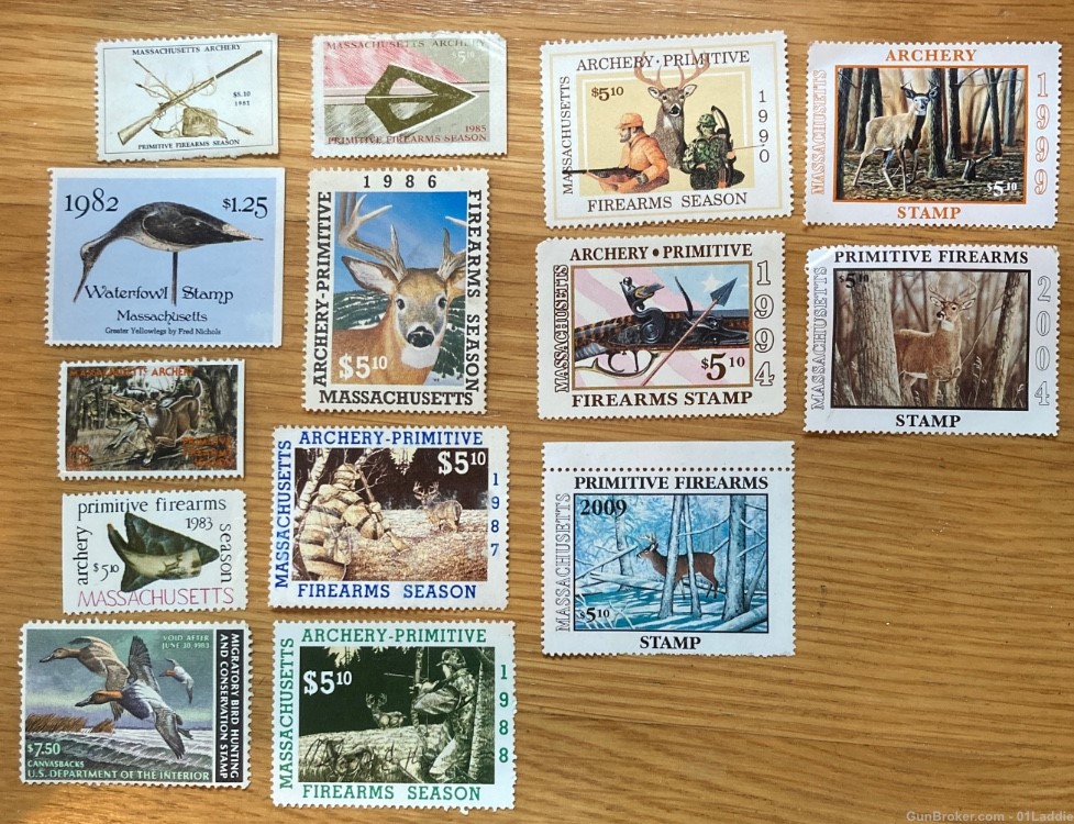 Variety of 14 Stamps 1981-2004-img-0