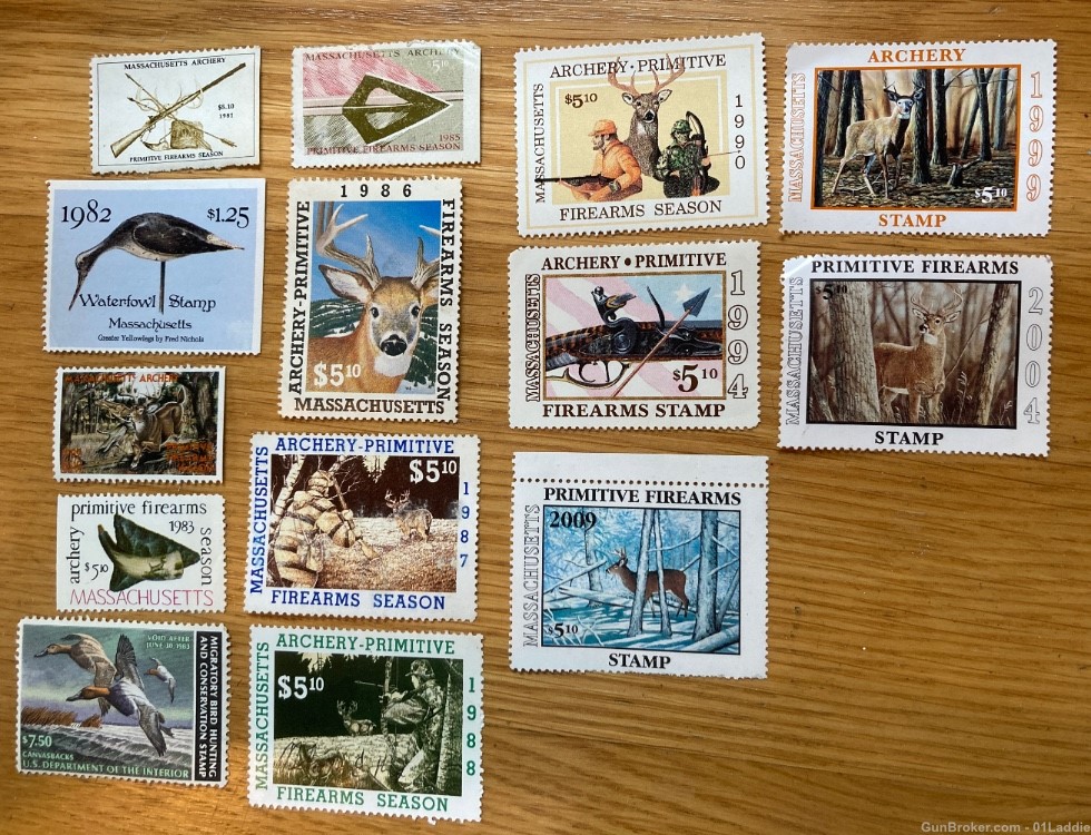 Variety of 14 Stamps 1981-2004-img-1