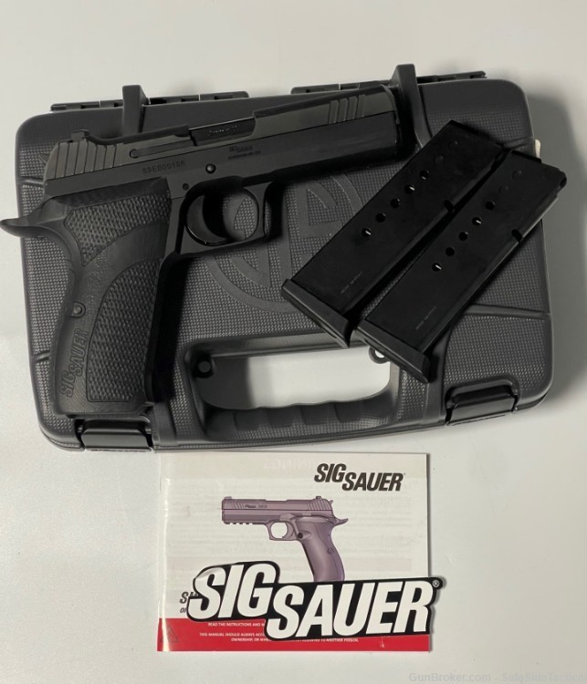 PRECISION EDC! SIG P210 CARRY - 9MM - 2 MAGS & FACTORY CASE-img-4