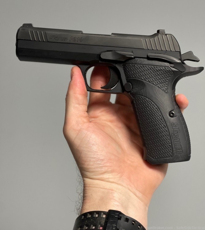 PRECISION EDC! SIG P210 CARRY - 9MM - 2 MAGS & FACTORY CASE-img-0