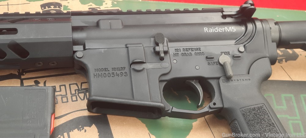 HM Defense RaiderM5 .223/.5.56x45 HMP15F-MB-556 semi-auto pistol 12.5" NIB!-img-15