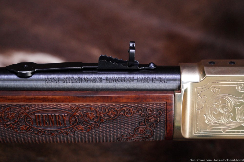 Henry Repeating Arms H024-4570N20 .45-70 20" NRA Brass Engraved Lever Rifle-img-18