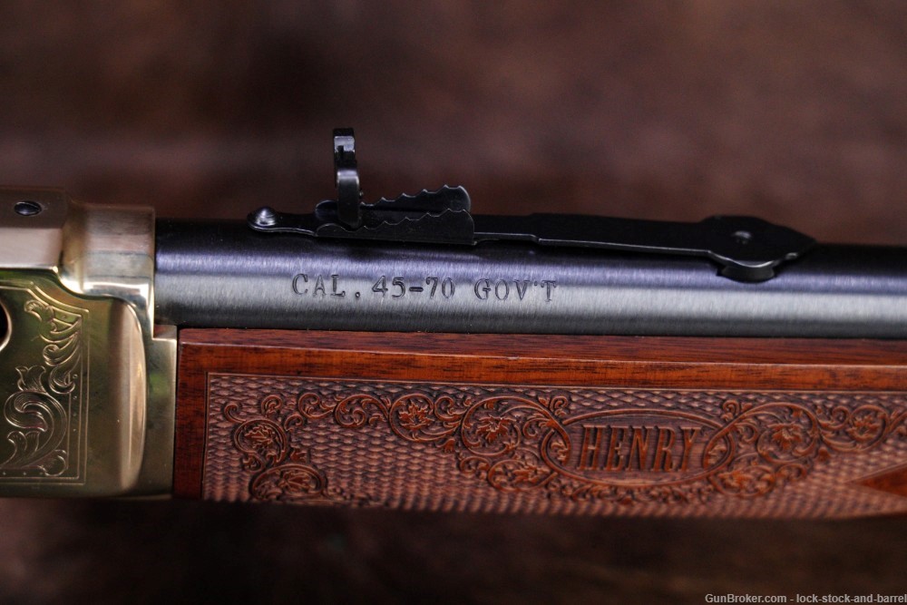 Henry Repeating Arms H024-4570N20 .45-70 20" NRA Brass Engraved Lever Rifle-img-22