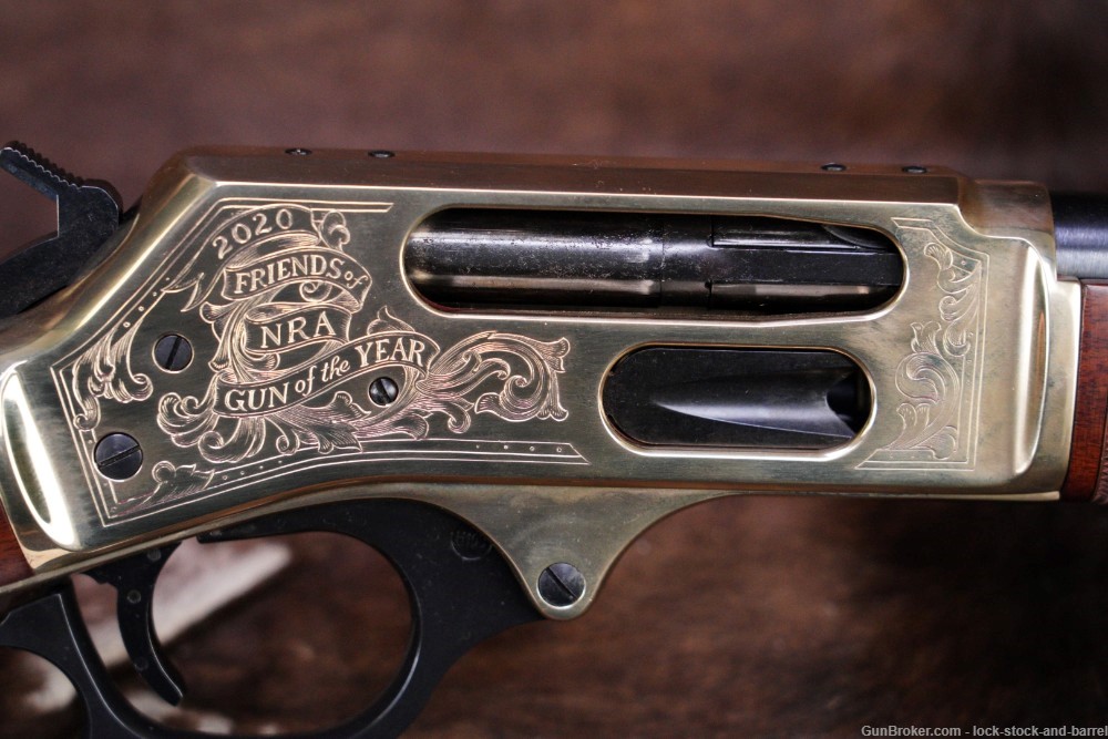 Henry Repeating Arms H024-4570N20 .45-70 20" NRA Brass Engraved Lever Rifle-img-21