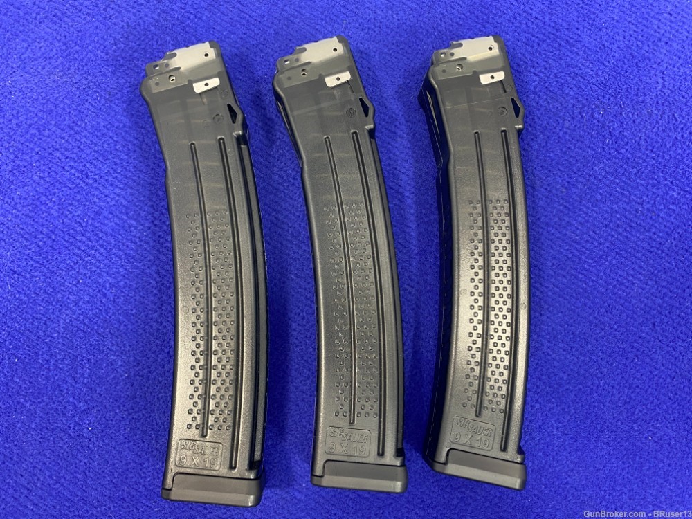 (3) Sig Sauer MPX magazine w/pouch  30Round Capacity 9mm *DURABLE QUALITY*-img-5