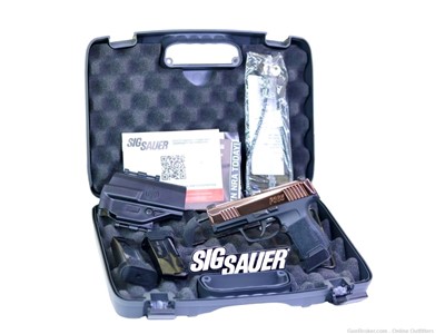 Custom Sig Sauer P365 TACPAC 9mm 3.1" 12+1 Rose Gold PVD Sig 365 W/ Holster