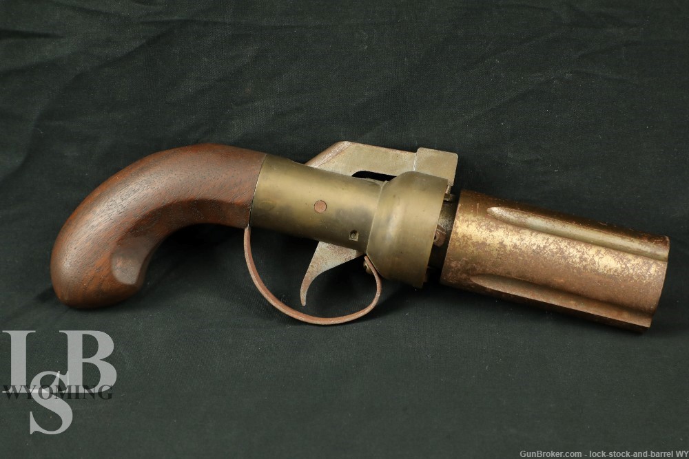 Contemporary Kit .36 Caliber Percussion Pepperbox Revolver, ATF Antique -img-0