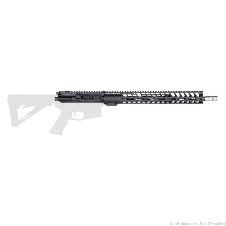 AR15 16" 223 Wylde Rifle Complete Upper - Spiral Fluted - BCG & CH Included-img-6