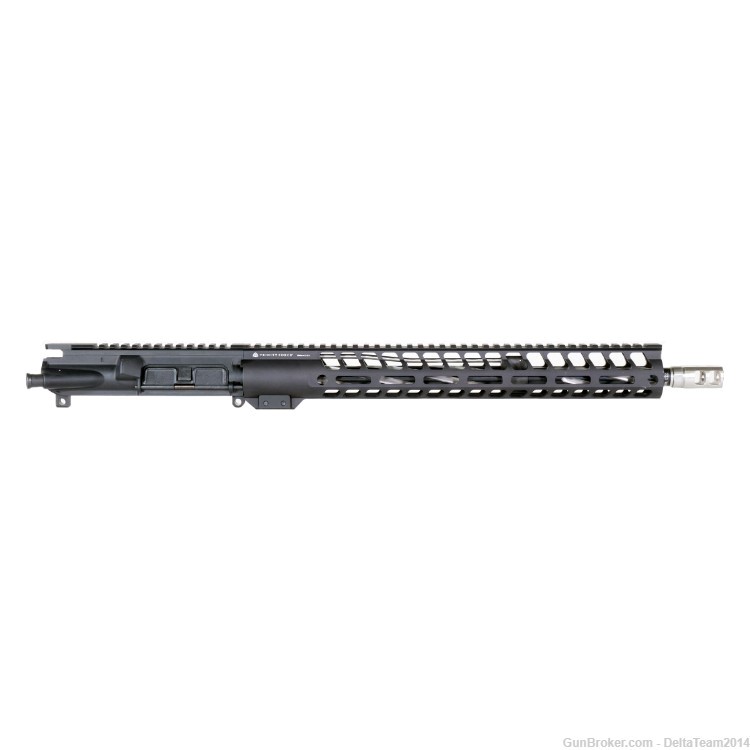 AR15 16" 223 Wylde Rifle Complete Upper - Spiral Fluted - BCG & CH Included-img-2
