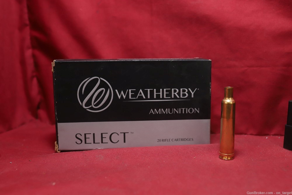 Weatherby Select .270 Weatherby Magnum Unprimed Brass 20 Count-img-1