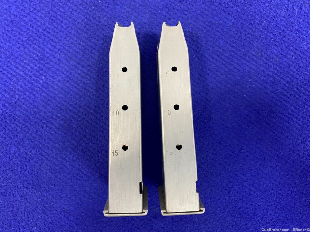 (2) Italian Made Clips Stainless 9 Para * QUALITY PROFICIENCY *-img-3