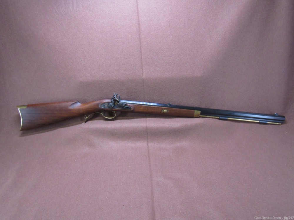 Lyman Trade Rifle 50 Cal Black Powder Flintlock Rifle 28" Octagon-img-0