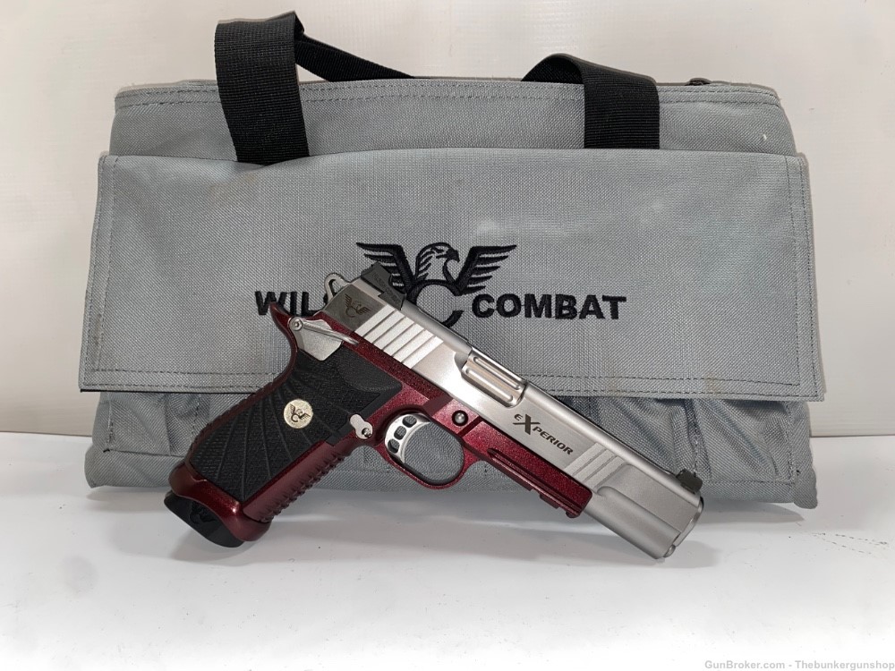 USED! WILSON COMBAT MODEL EXPERIOR SEMI AUTO PISTOL 9MM TWO TONE STAINLESS -img-4