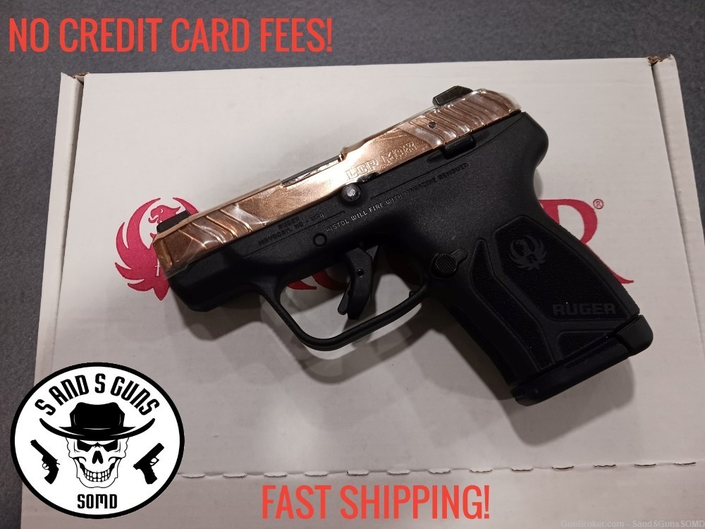 RUGER LCP MAX ROSE GOLD 380 ACP SEMI AUTO PISTOL NEW-img-0