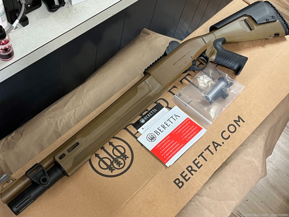 Beretta 1301 Tactical Mod 2 PG J131M2TP18F 12ga Mod2 18.5" FDE LAYAWAY-img-0