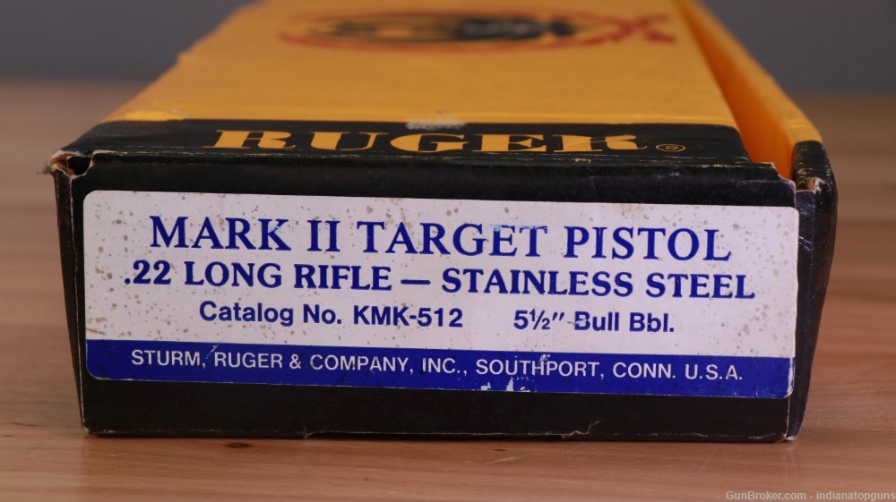 Penny Auction Ruger MK II Target 22 LR 5.5" Bull Barrel 10+1 Rounds -img-16