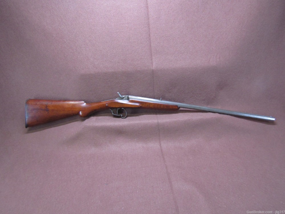 Antique Belgian Flobert 6 mm (?) Single Shot Rolling Block Rifle-img-0