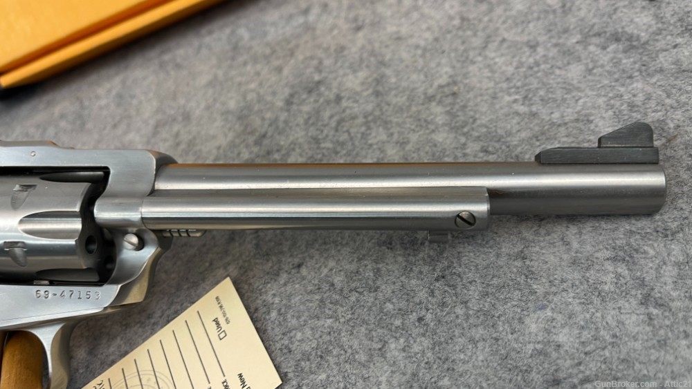 Ruger Single Six Stainless Convertible 22LR/Mag 6.5" Barrel like New!-img-2