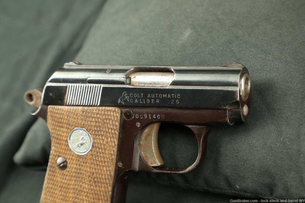 Colt Automatic .25 ACP Semi-Auto Pocket Pistol W/ Mag 1973 C&R Vintage Rare-img-19