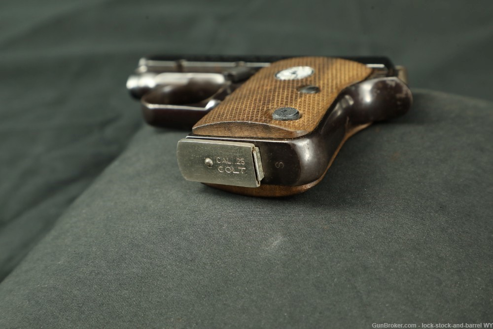 Colt Automatic .25 ACP Semi-Auto Pocket Pistol W/ Mag 1973 C&R Vintage Rare-img-23