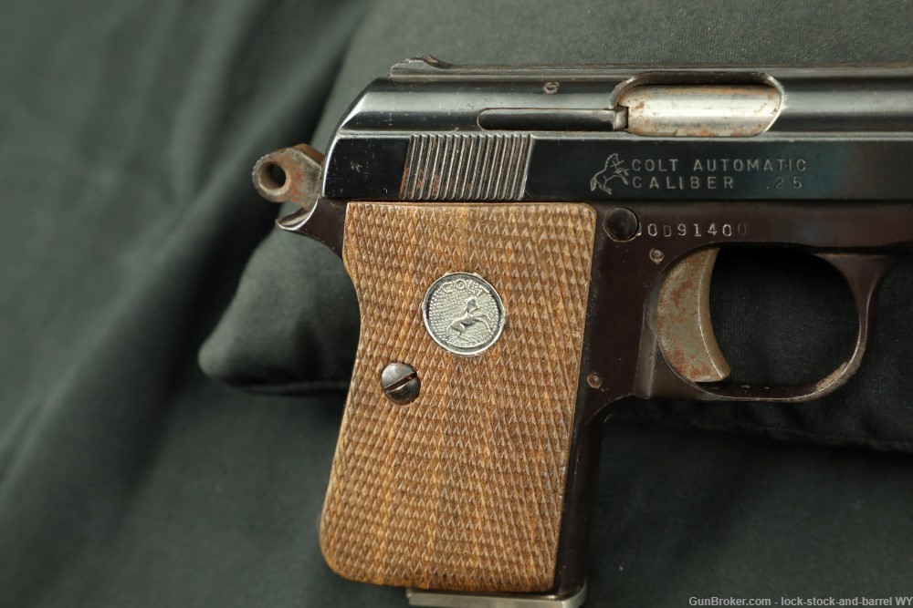 Colt Automatic .25 ACP Semi-Auto Pocket Pistol W/ Mag 1973 C&R Vintage Rare-img-18