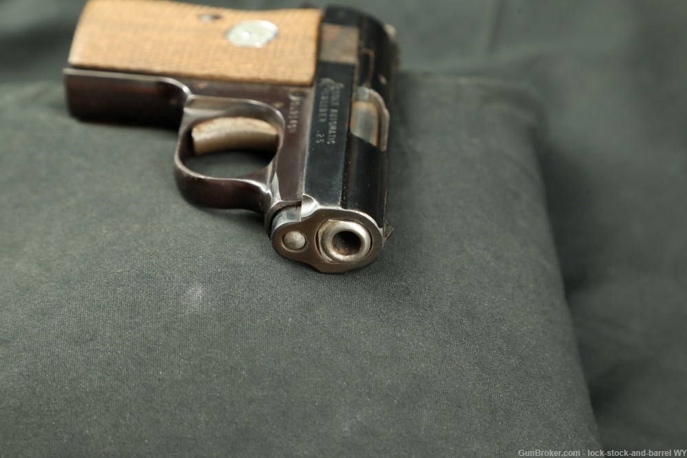 Colt Automatic .25 ACP Semi-Auto Pocket Pistol W/ Mag 1973 C&R Vintage Rare-img-8