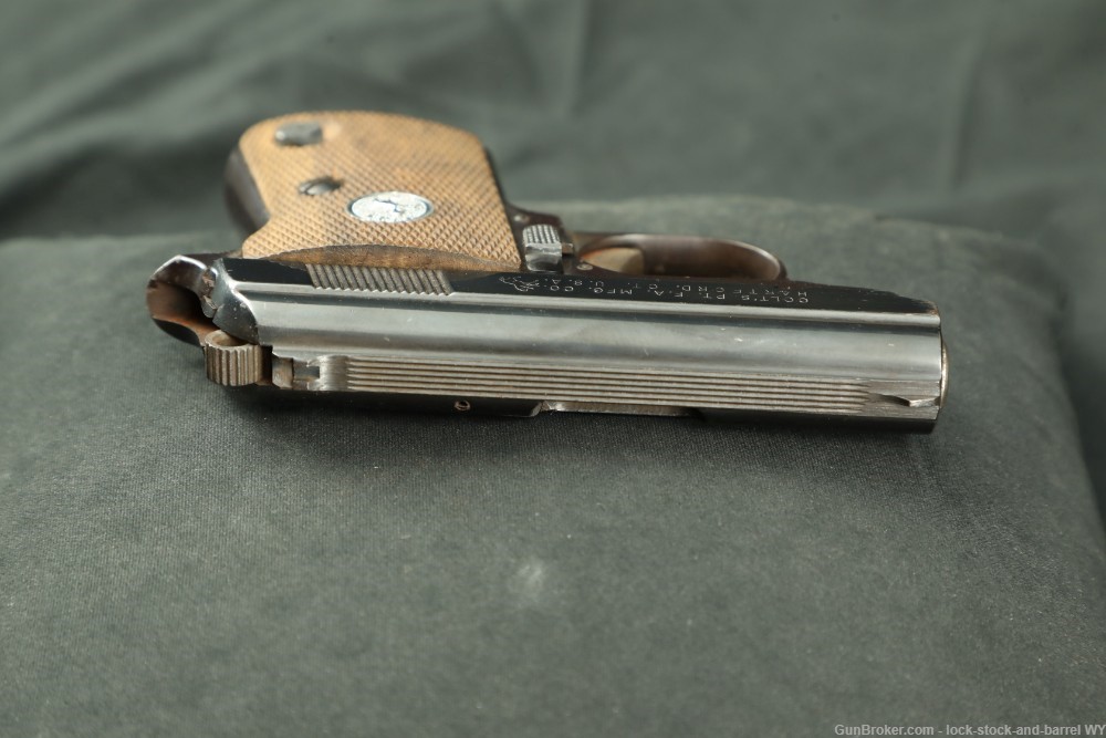 Colt Automatic .25 ACP Semi-Auto Pocket Pistol W/ Mag 1973 C&R Vintage Rare-img-5
