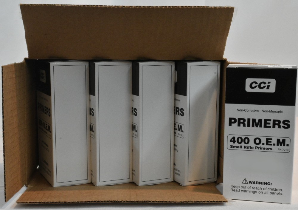 CCI #400 Small Rifle Primers 1 Case of 5000 Primers-img-0