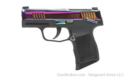 Sig Sauer P365 X Rainbow Titanium 9mm Sub-Compact Pistol! Factory New! -img-0