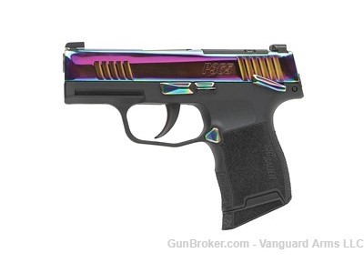 Sig Sauer P365 X Rainbow Titanium 9mm Sub-Compact Pistol! Factory New! 