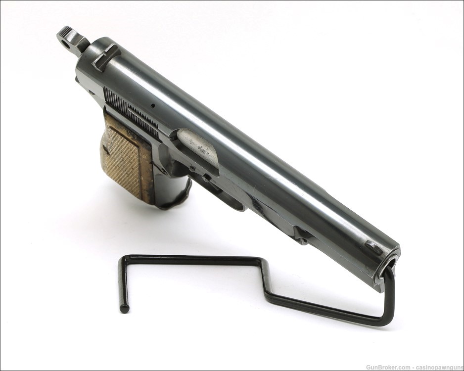 Vintage c. 1966 BROWNING Hi Power 9mm Pistol - T Serial Hi-Power - Belgium -img-1