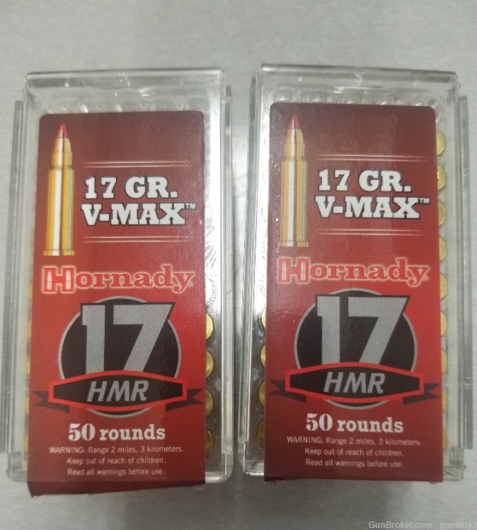 Hornady 17HMR V-Max 67 rounds-img-0