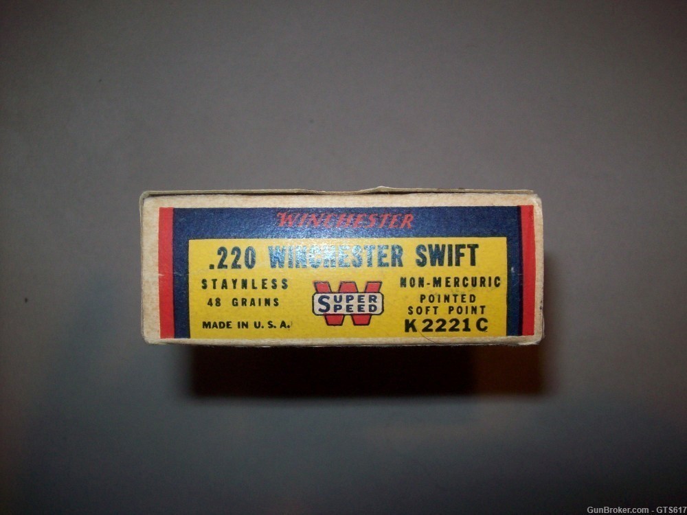 Vintage Winchester 220 Swift Ammunition-img-1