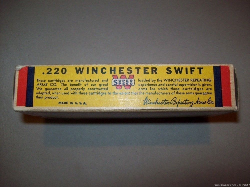 Vintage Winchester 220 Swift Ammunition-img-2
