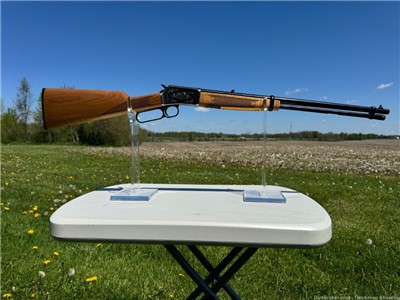 Browning BL-22 with a maple stock 